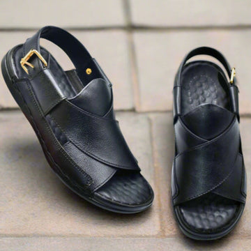 Pihno Black Medicated Sandal