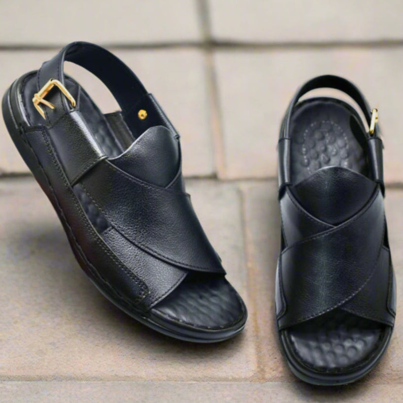 Pihno Black Medicated Sandal
