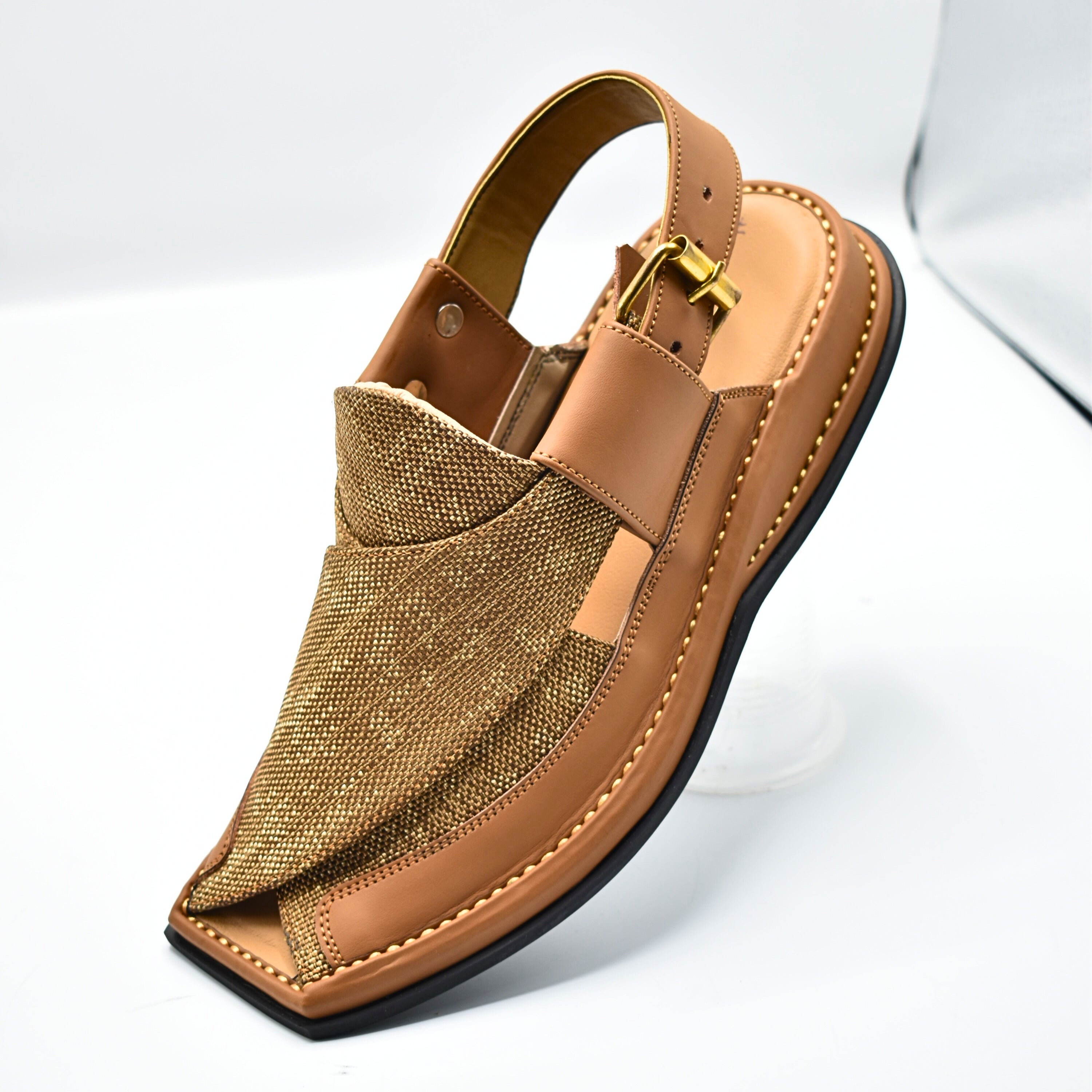 Pihno Fabric Blue Zalmi Chappal