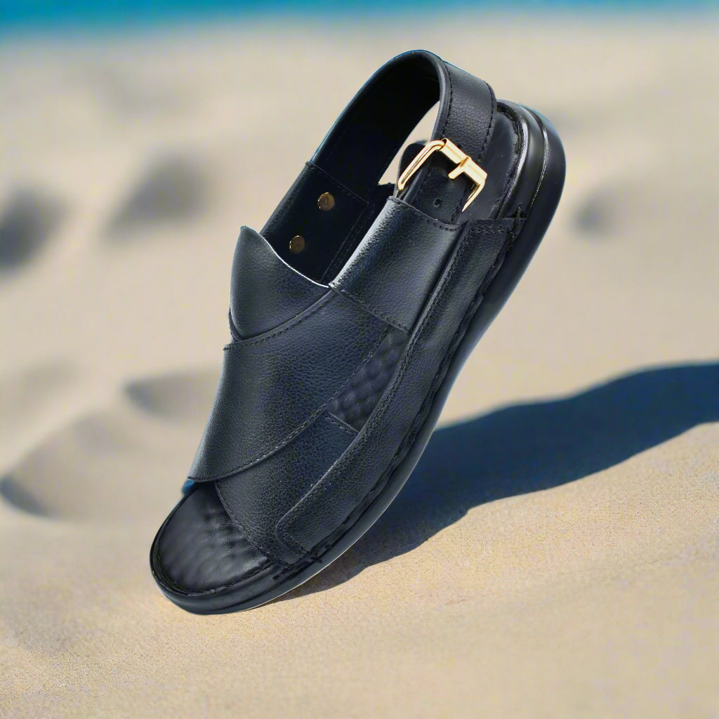 Pihno Black Medicated Sandal