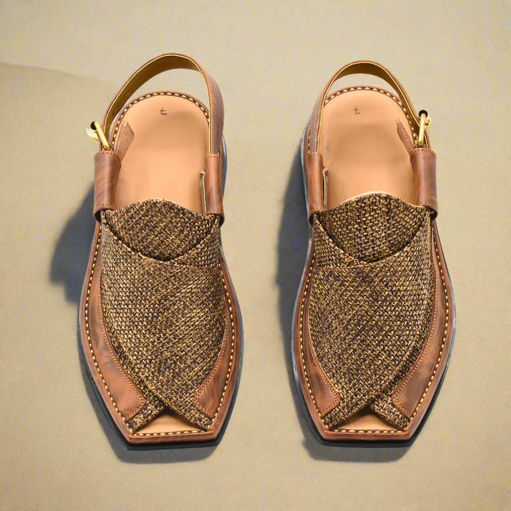 Pihno Fabric Blue Zalmi Chappal