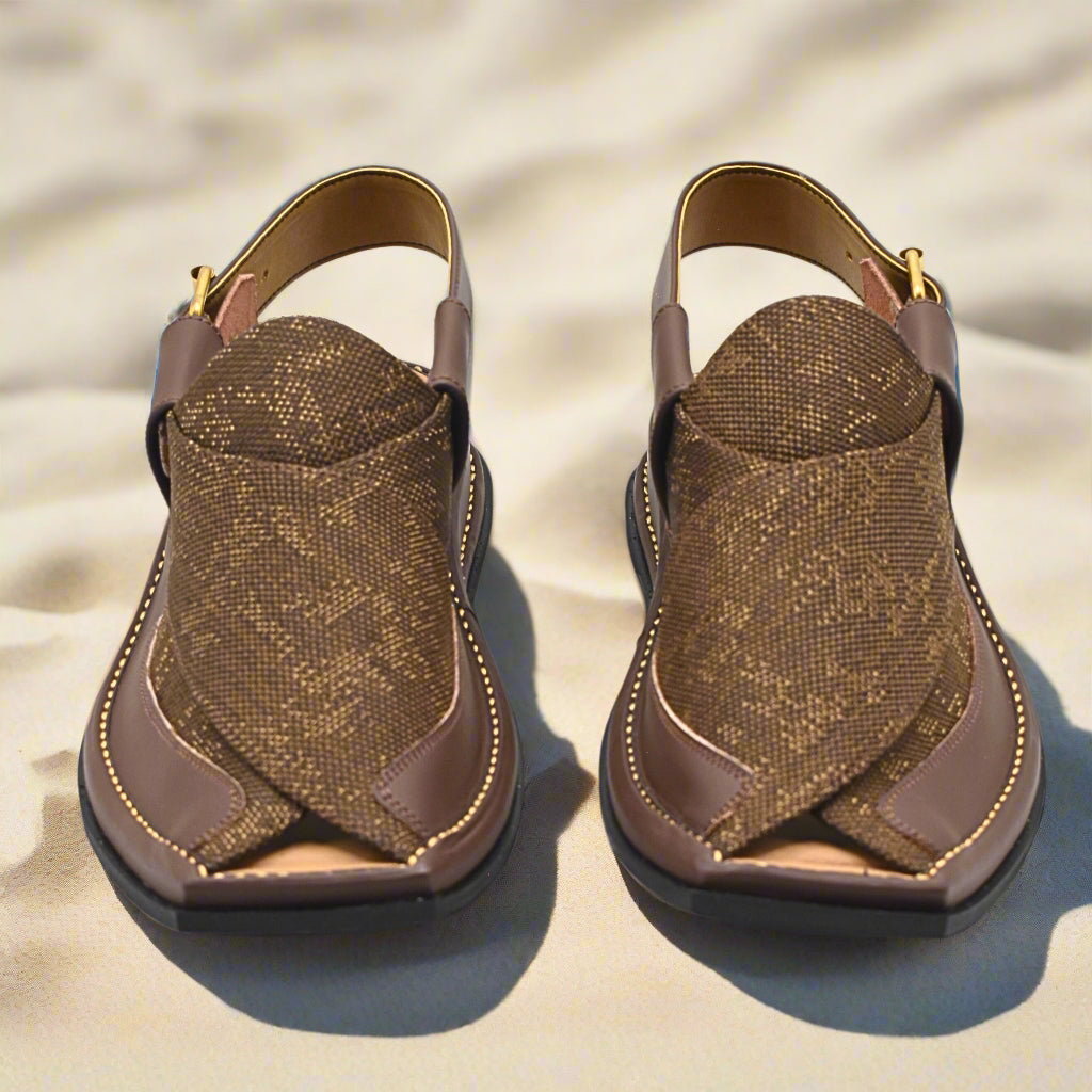 Pihno Fabric Blue Zalmi Chappal