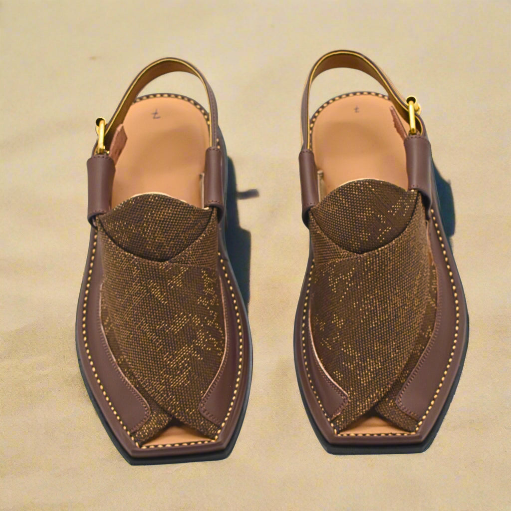 Pihno Fabric Blue Zalmi Chappal