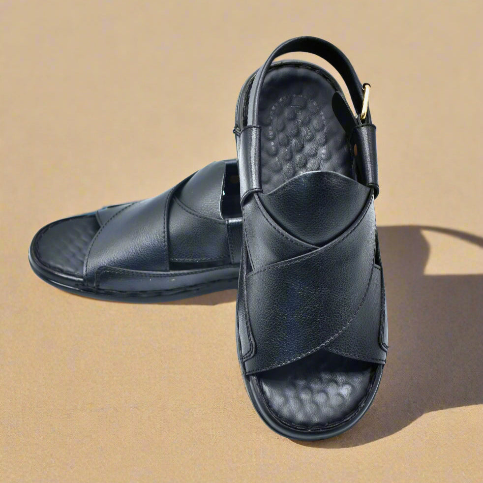 Pihno Black Medicated Sandal