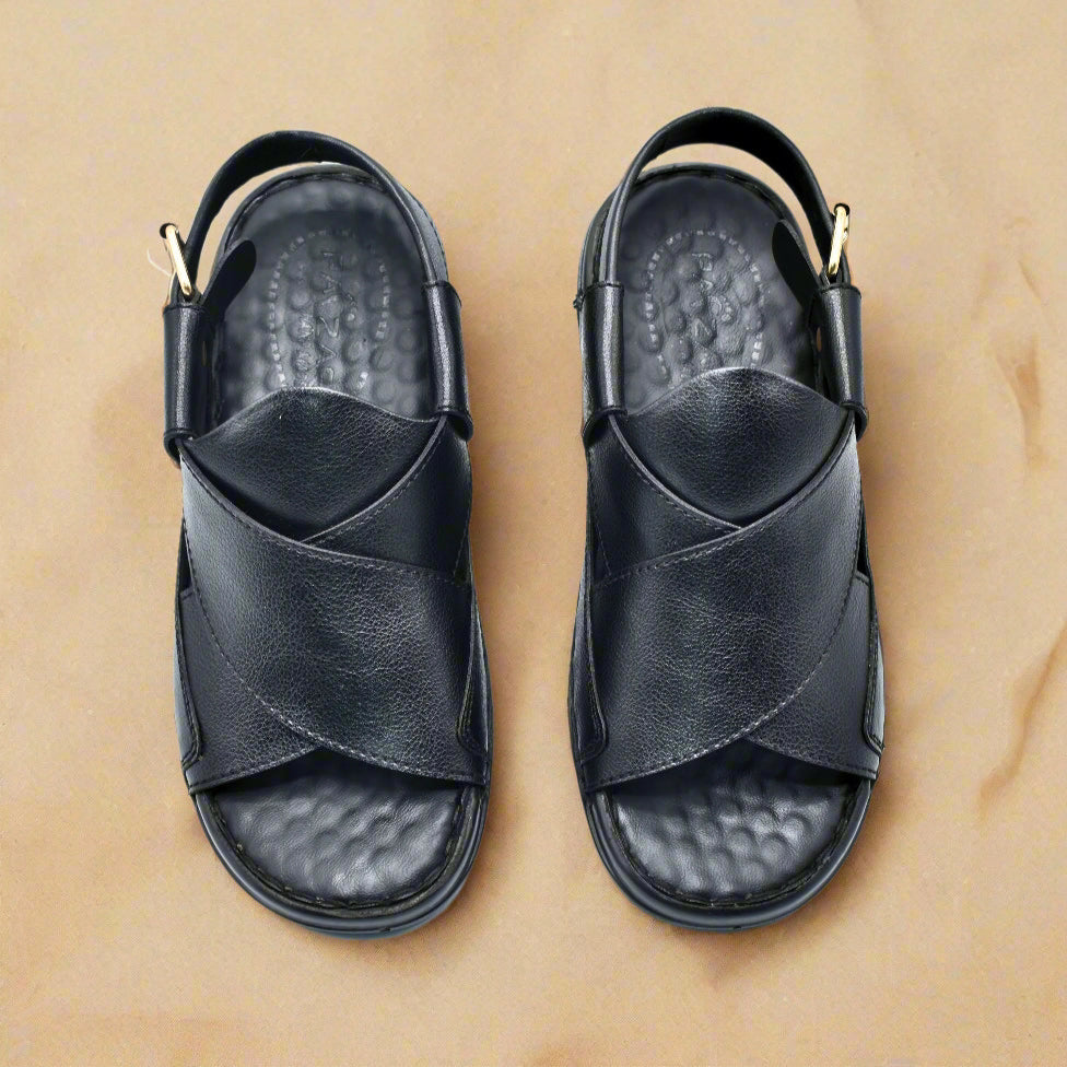 Pihno Black Medicated Sandal