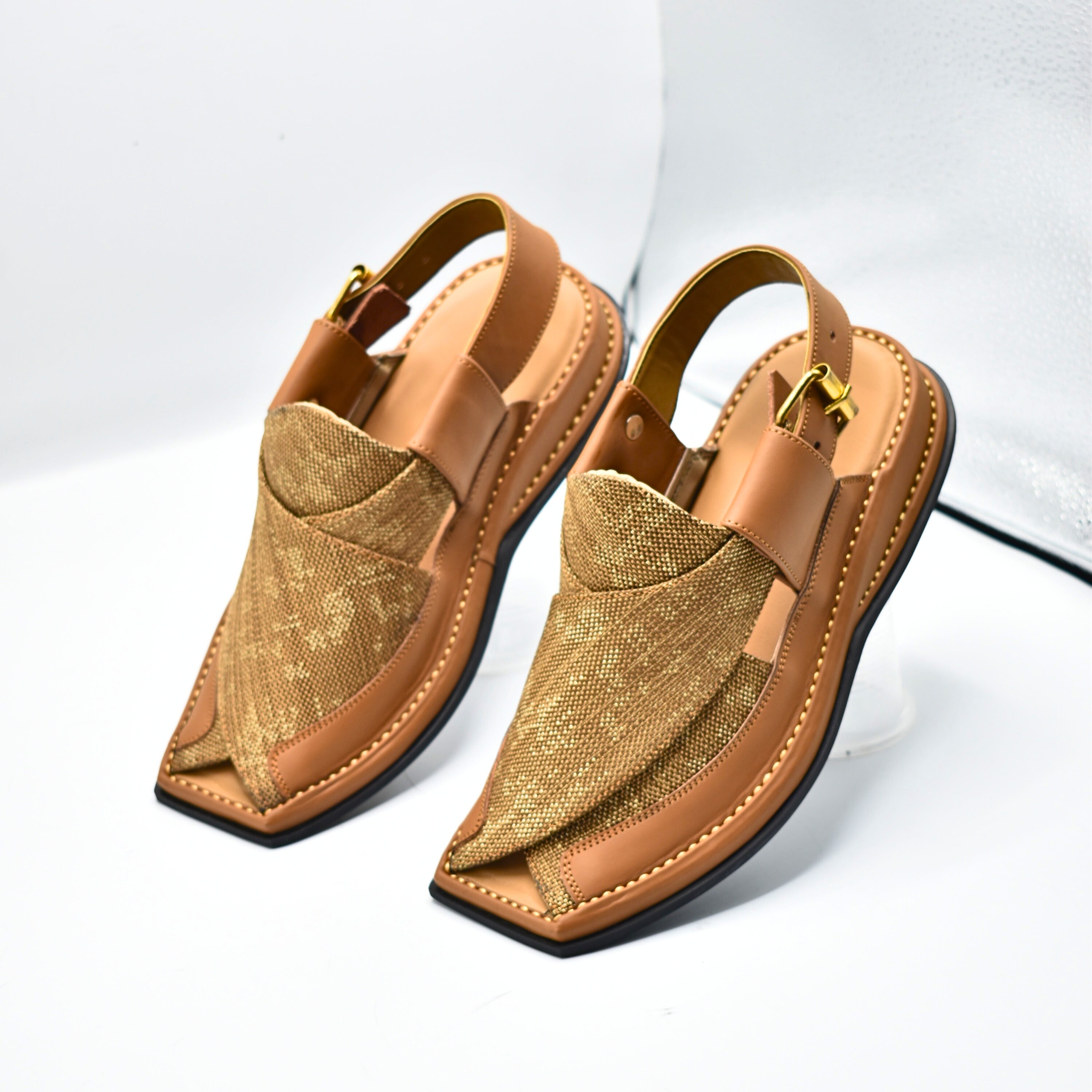 Pihno Fabric Blue Zalmi Chappal