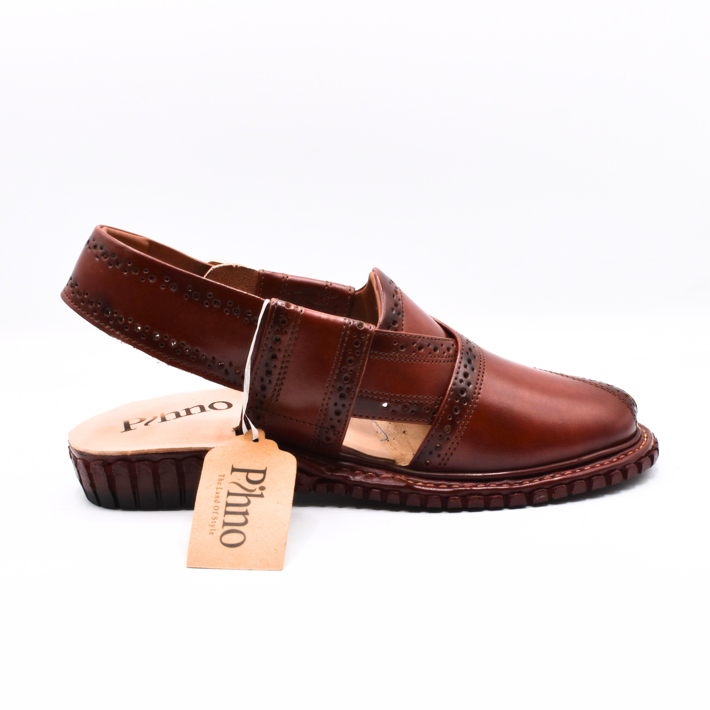 Pihno Kingra Sandal ( Red Brown )