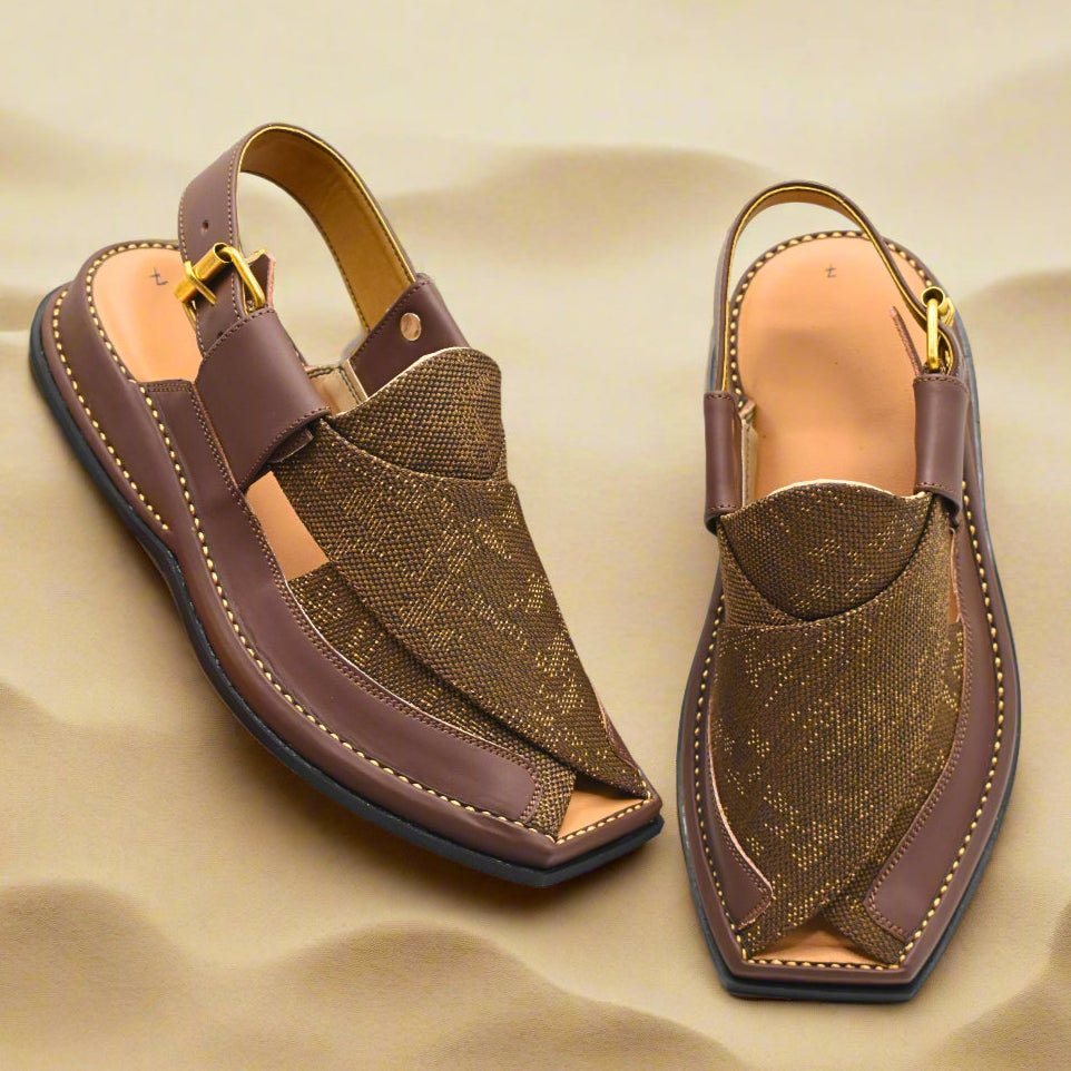 Pihno Fabric Blue Zalmi Chappal
