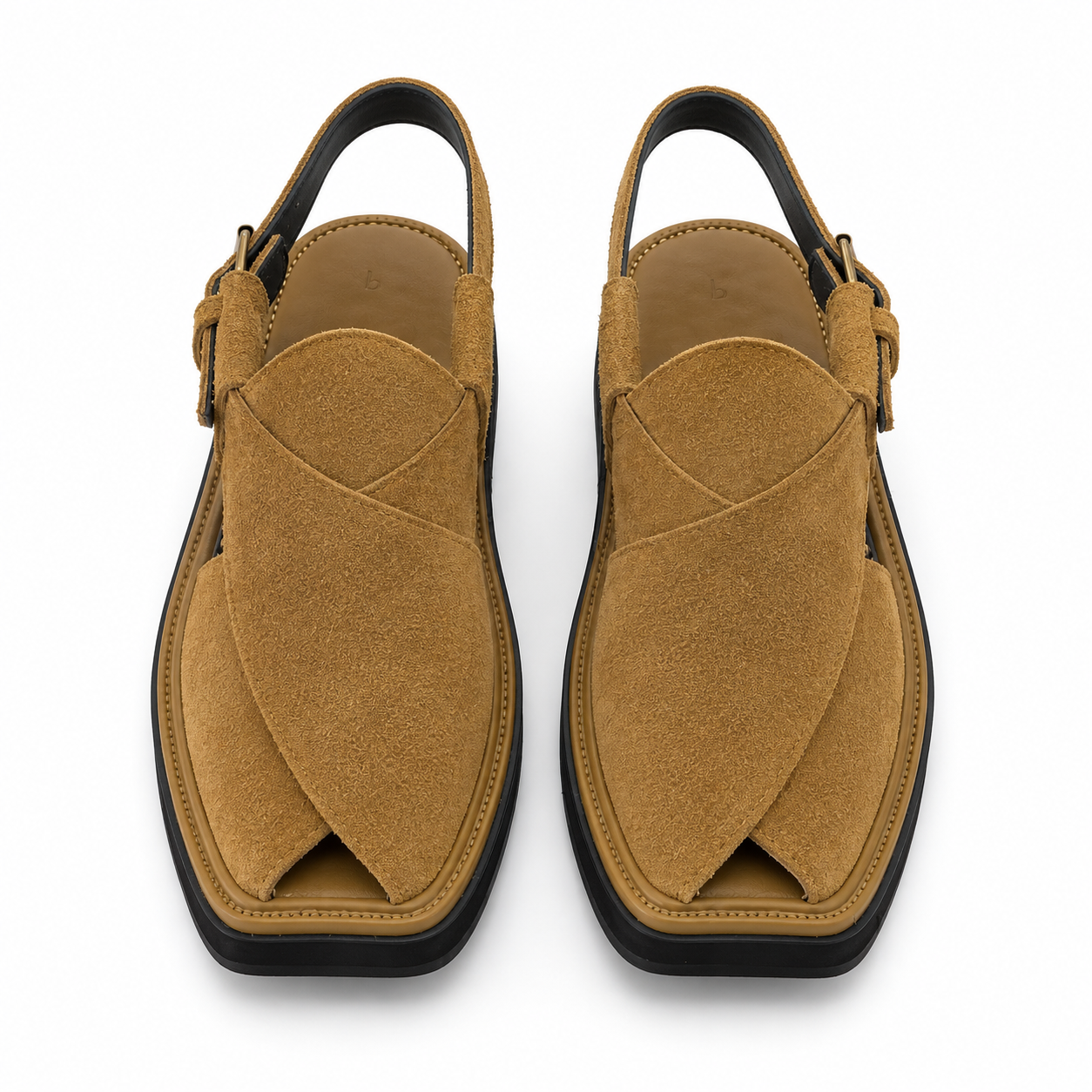 Suede leather Peshawari Sandal ( light Green )