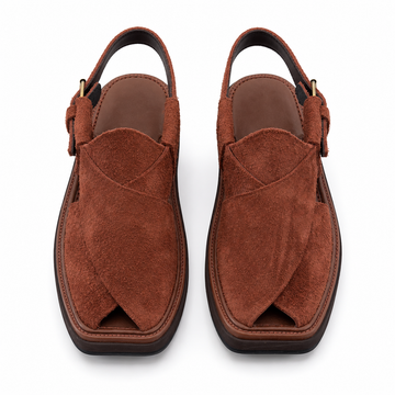 Suede leather Peshawari Sandal ( Light brown )