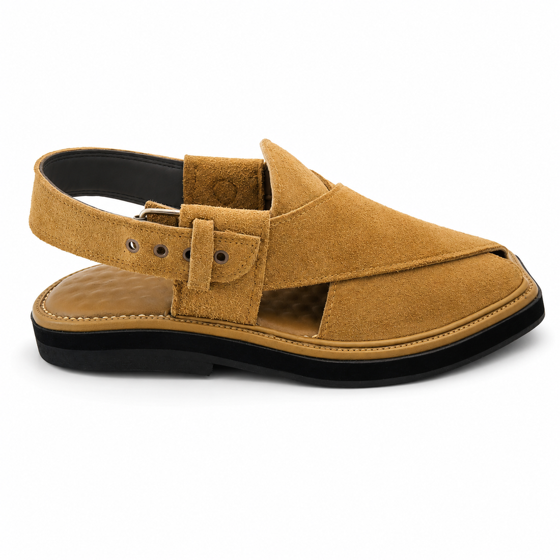 Suede leather Peshawari Sandal ( light Green )