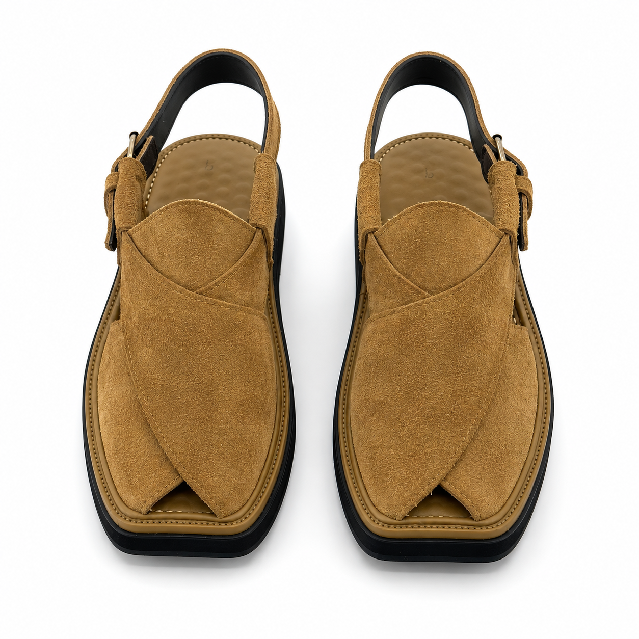 Suede leather Peshawari Sandal ( light Green )