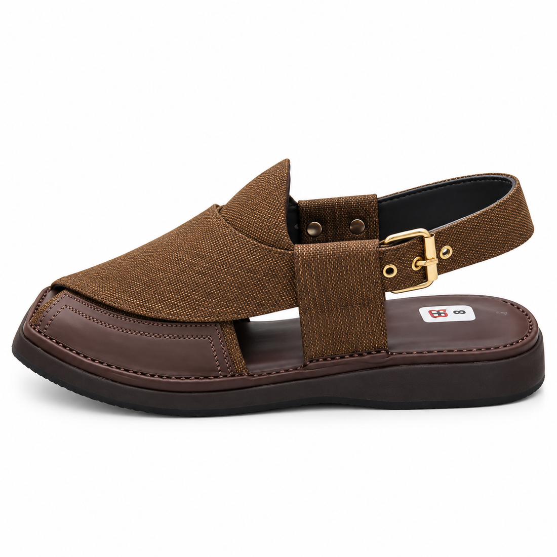 Pihno Brown Kapttan Fabric Sandal ( Washable & Polishable )