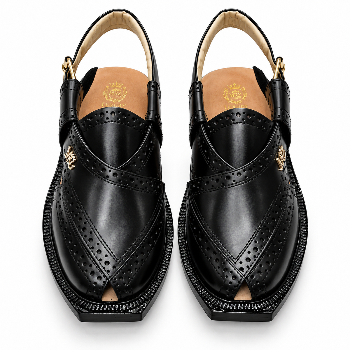 Pihno Premium Shaheen Sandal (Black )