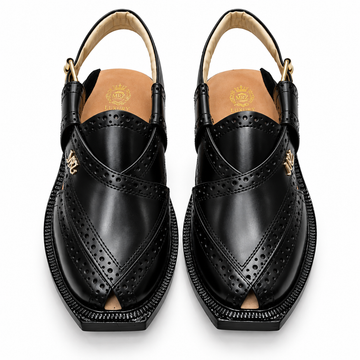 Pihno Premium Shaheen Sandal (Black )
