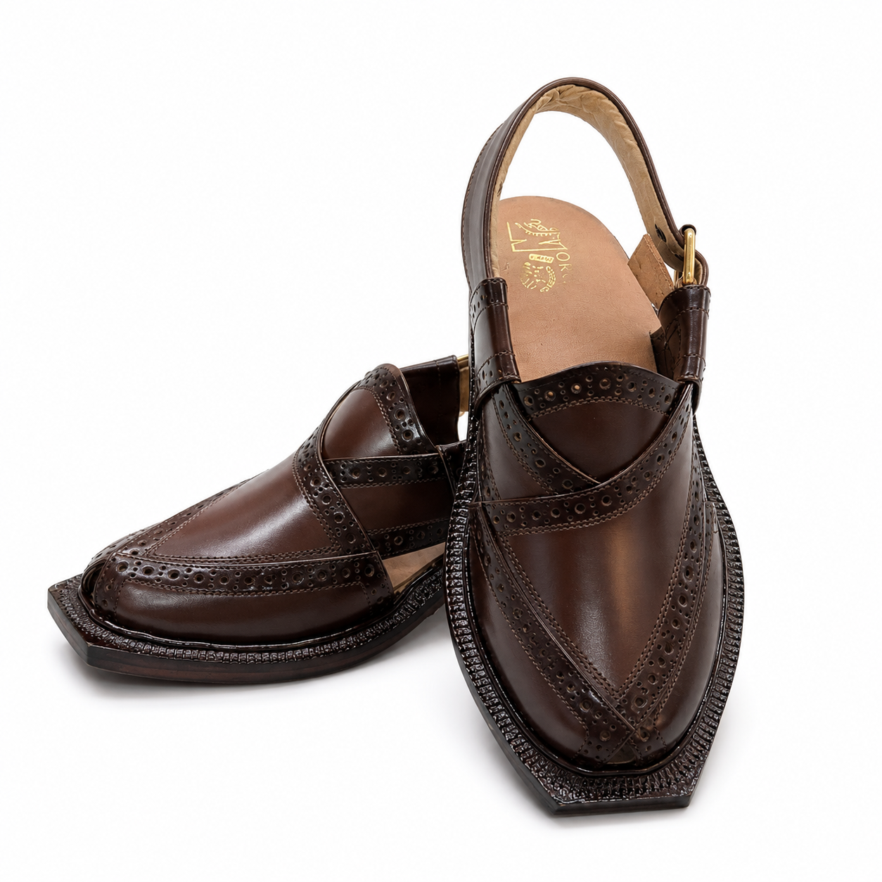 Pihno Premium Shaheen Sandal ( Brown )