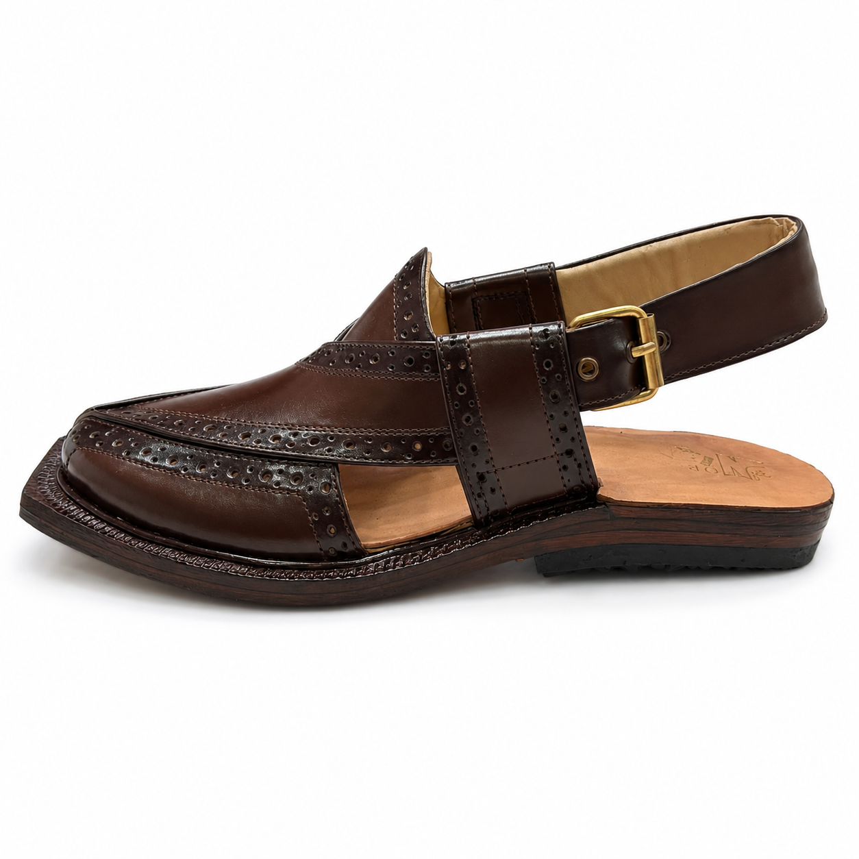 Pihno Premium Shaheen Sandal ( Brown )
