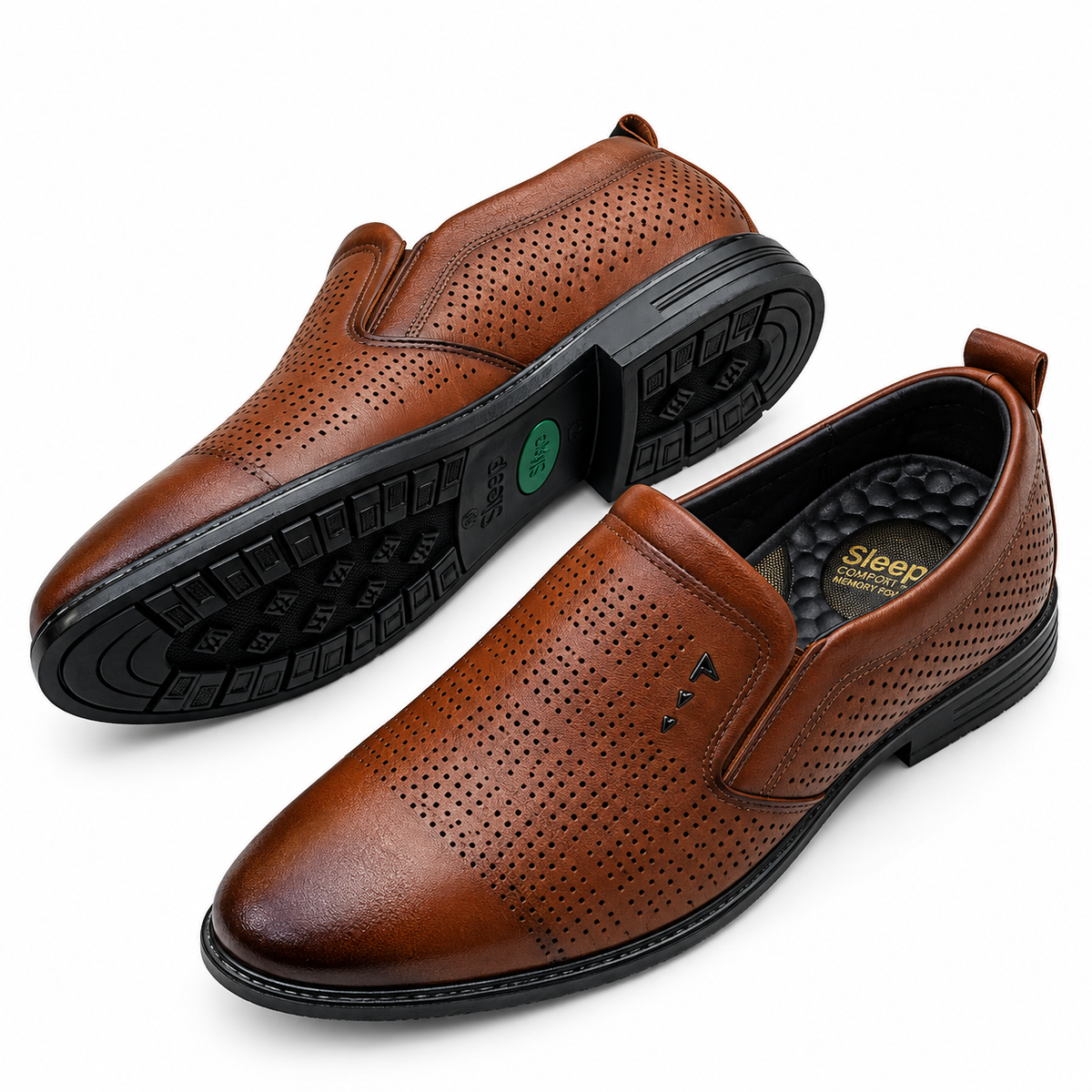 Classic Perforated Loafers For Men ( Imported )