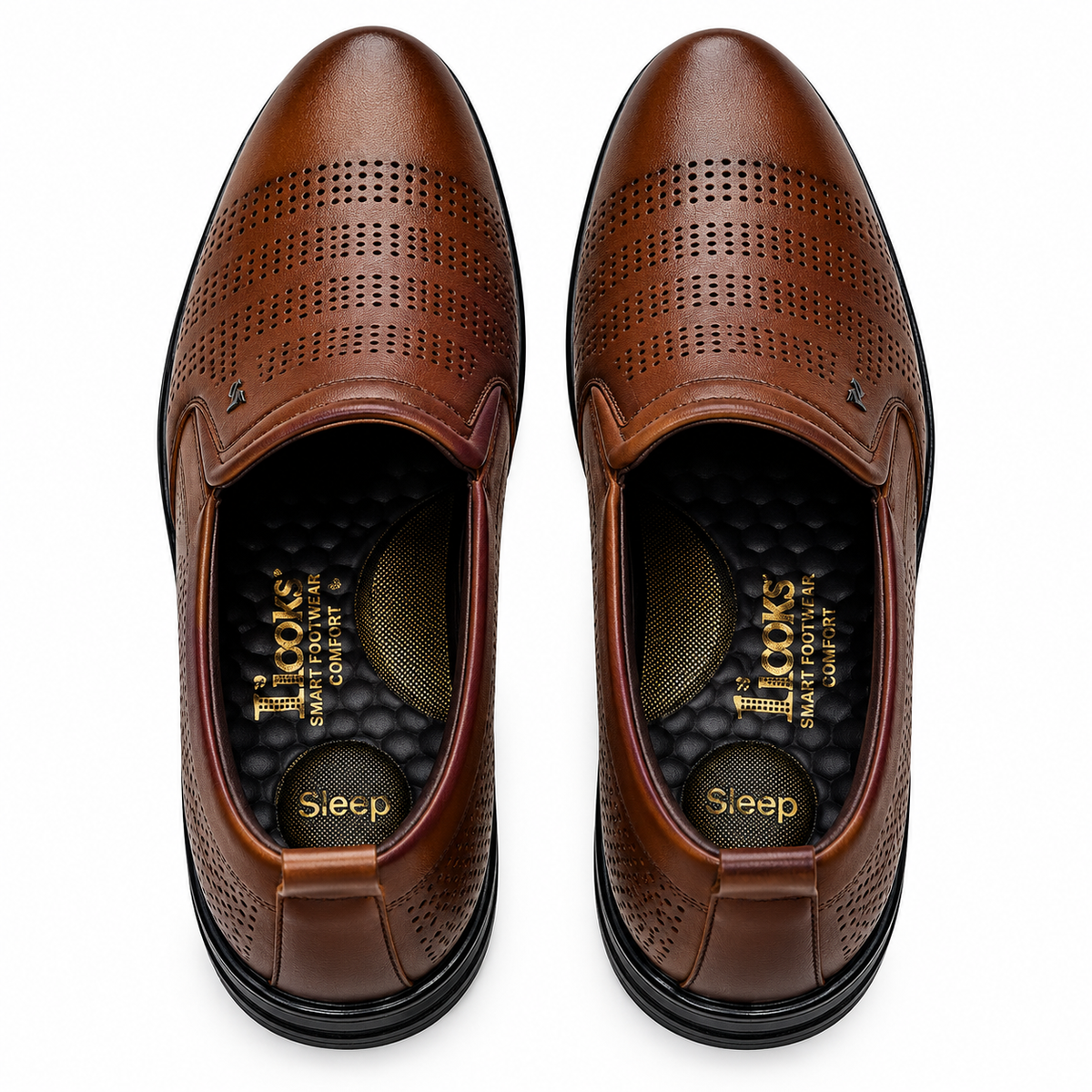 Classic Perforated Loafers For Men ( Imported )