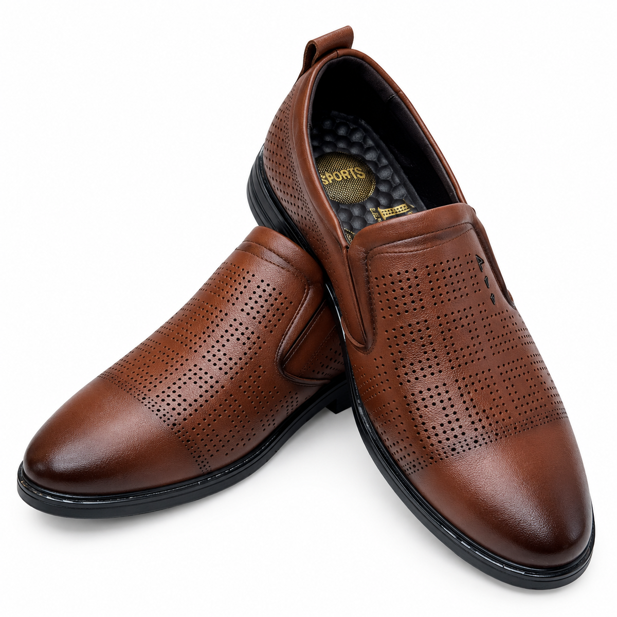Classic Perforated Loafers For Men ( Imported )