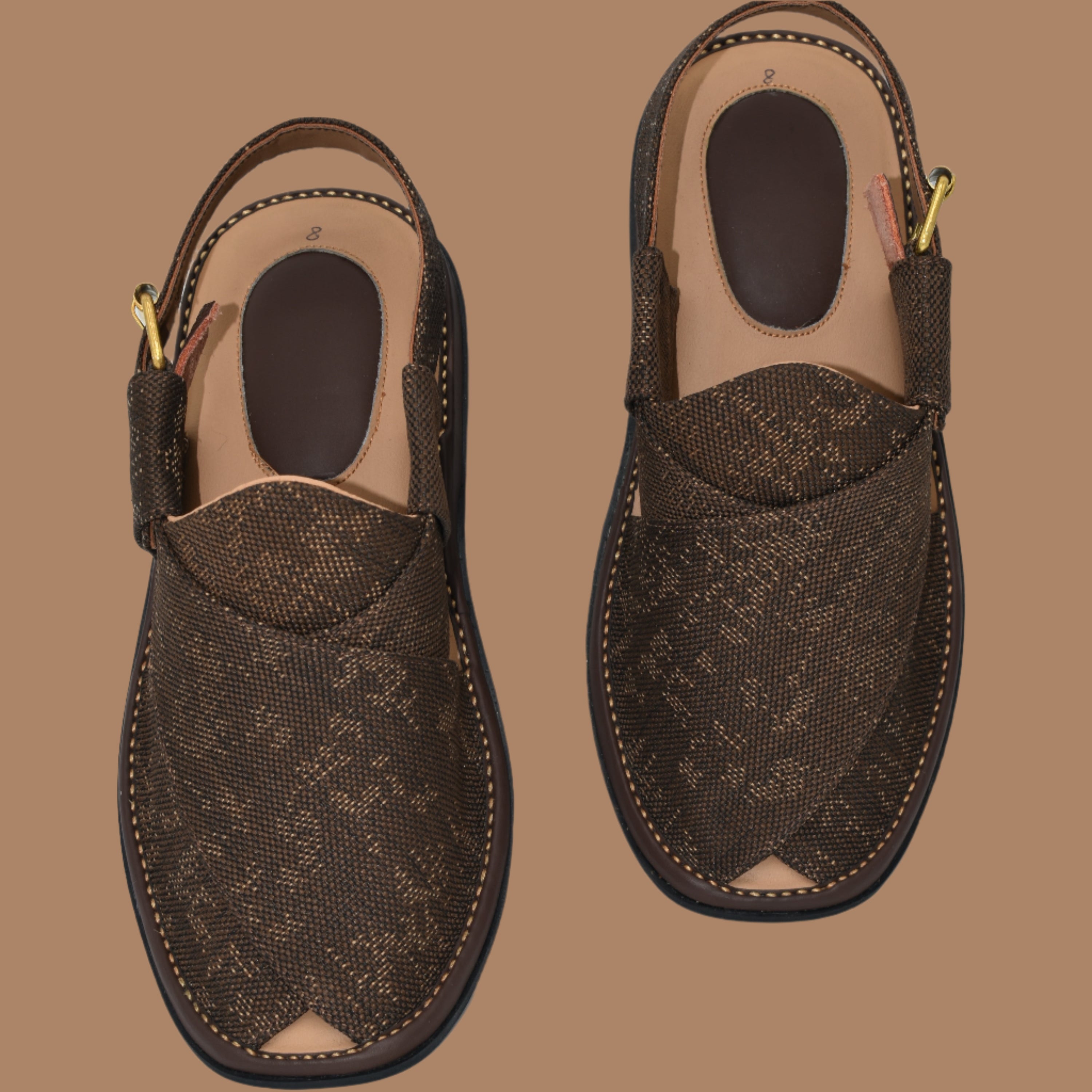 GoGo Brown Fabric chappal