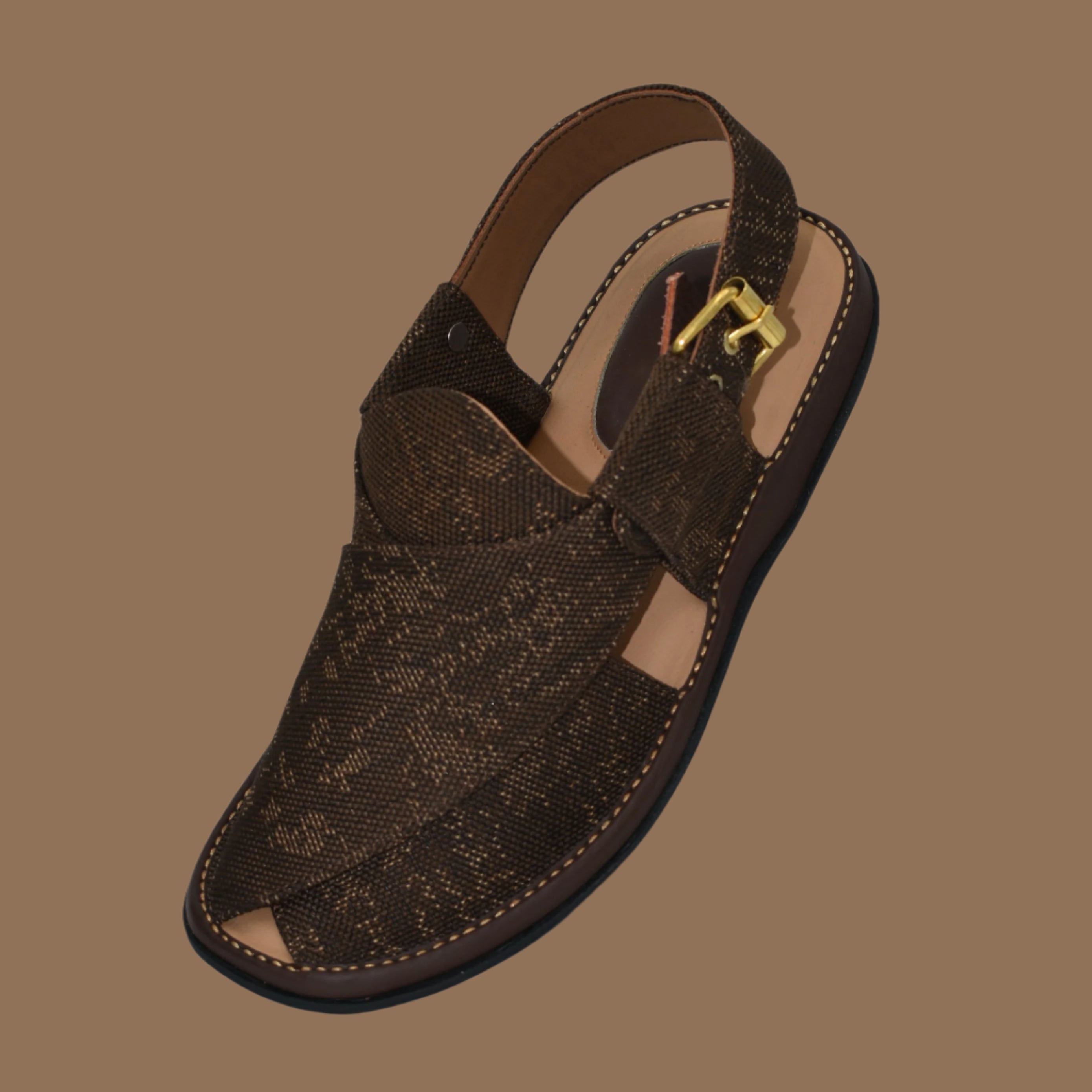 GoGo Brown Fabric chappal