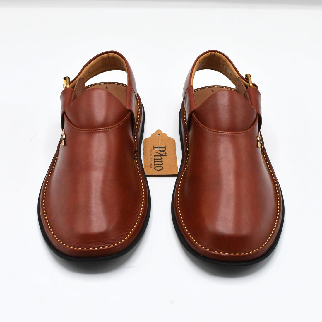 Pihno Red Brown Dolphin Sandal