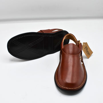Pihno Red Brown Dolphin Sandal