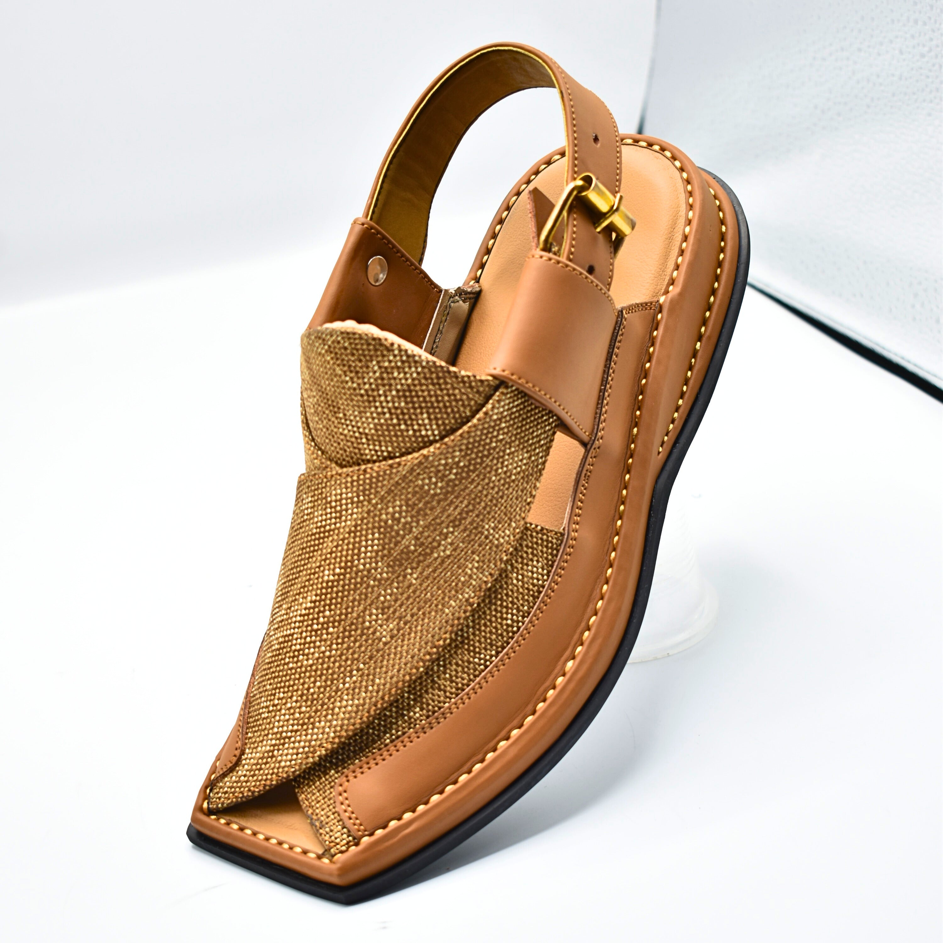 Pihno Fabric Blue Zalmi Chappal