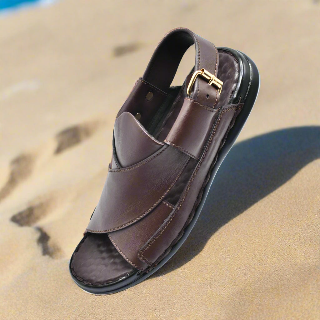 Pihno Dark Brown Medicated Sandal