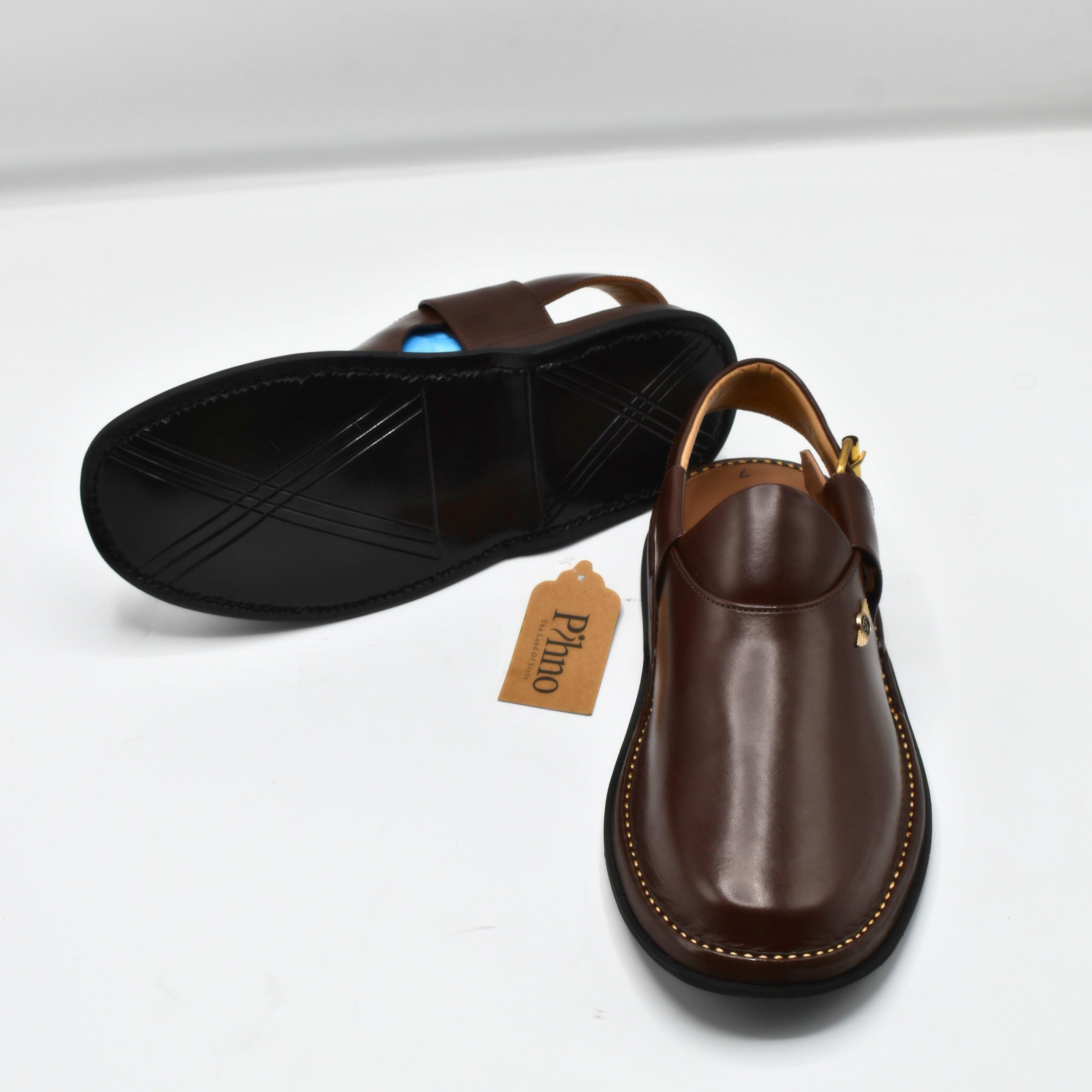 Pihno Dark Brown Dolphin Sandal