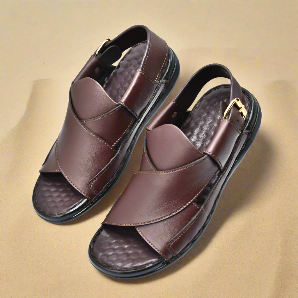 Pihno Dark Brown Medicated Sandal